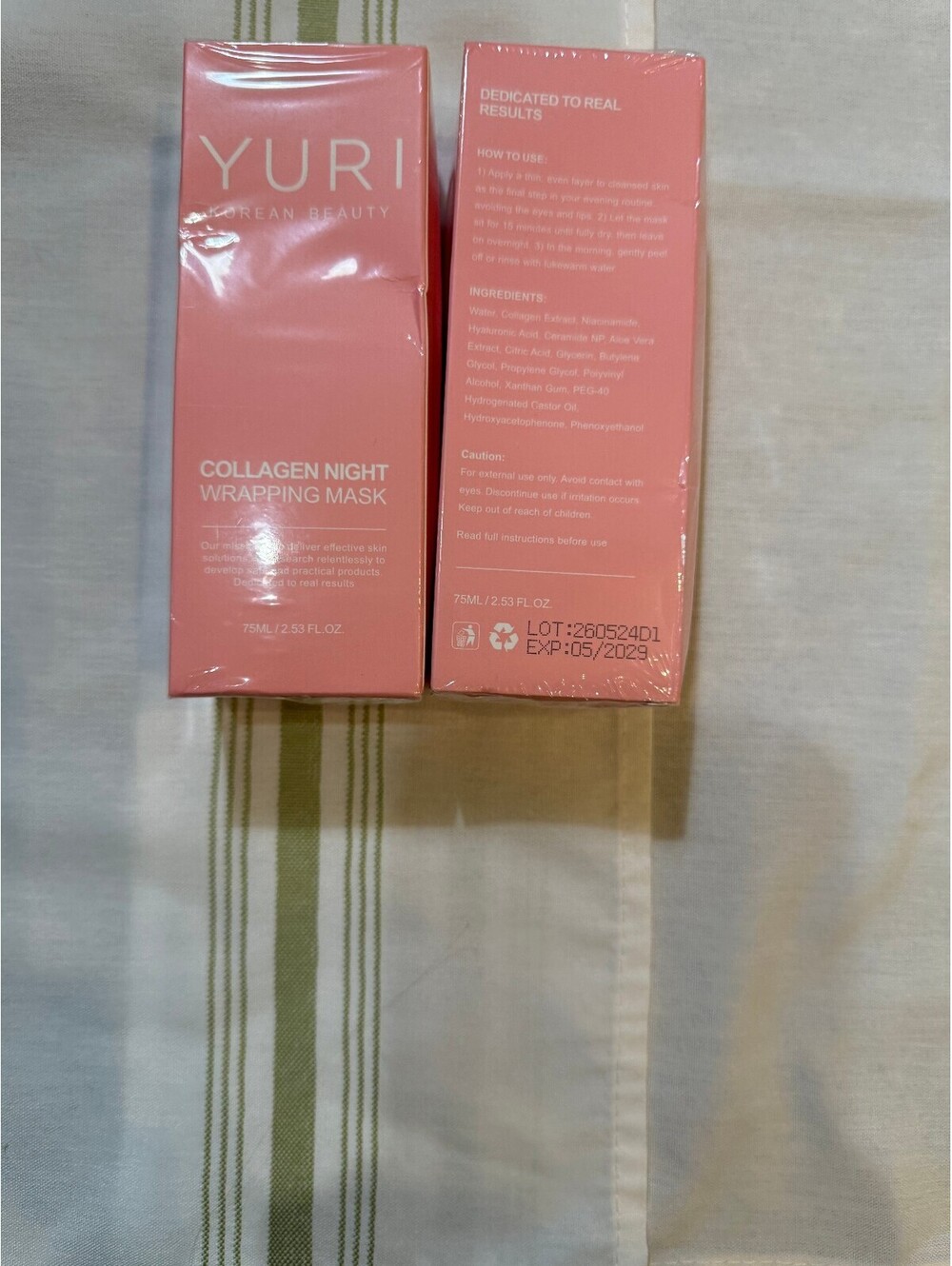 YURI Collagen Night Wrapping Mask 75ml NWT (1)